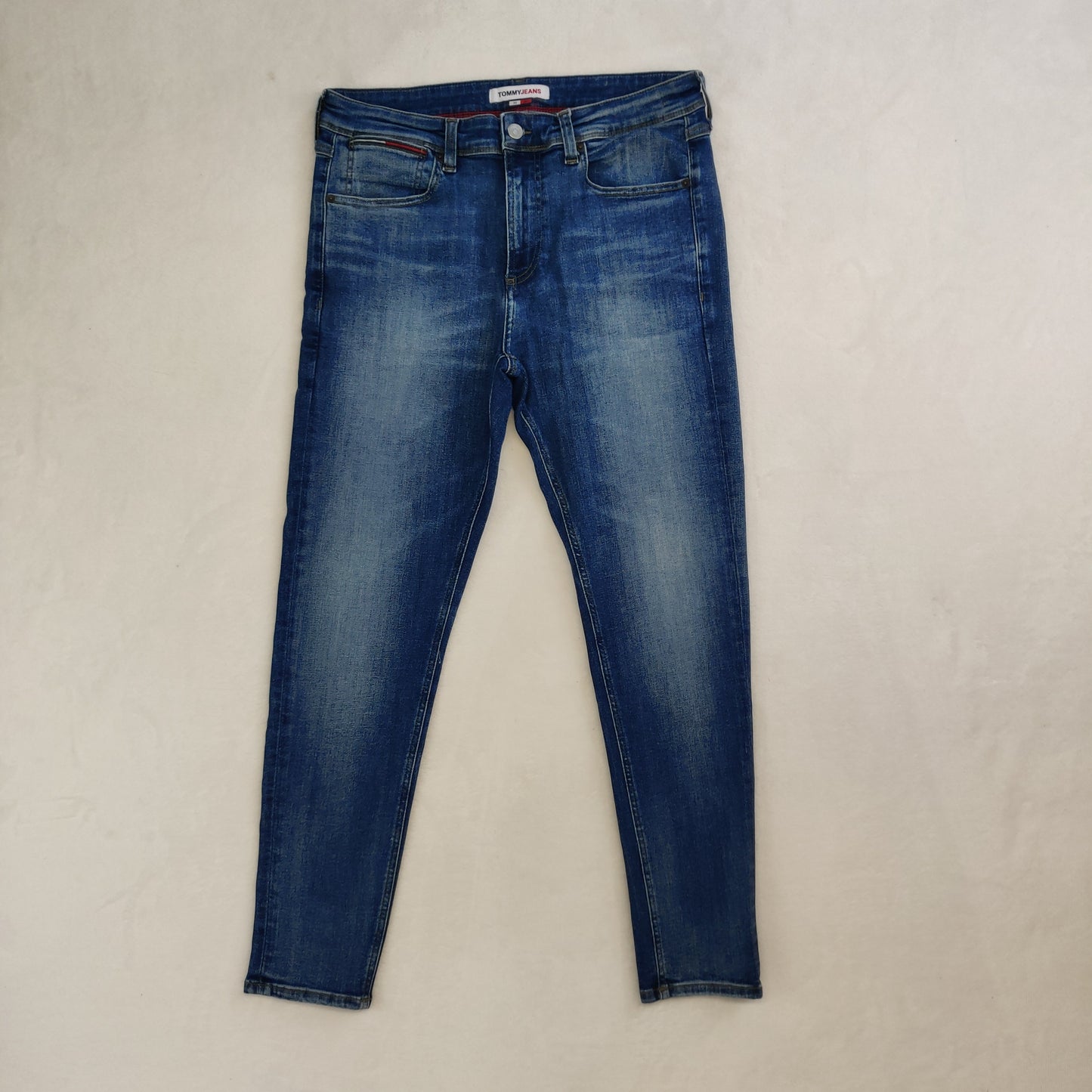 Tommy Hilfige Miles Skinny Queens Mid Blue Denim Jeans Men W32 L30