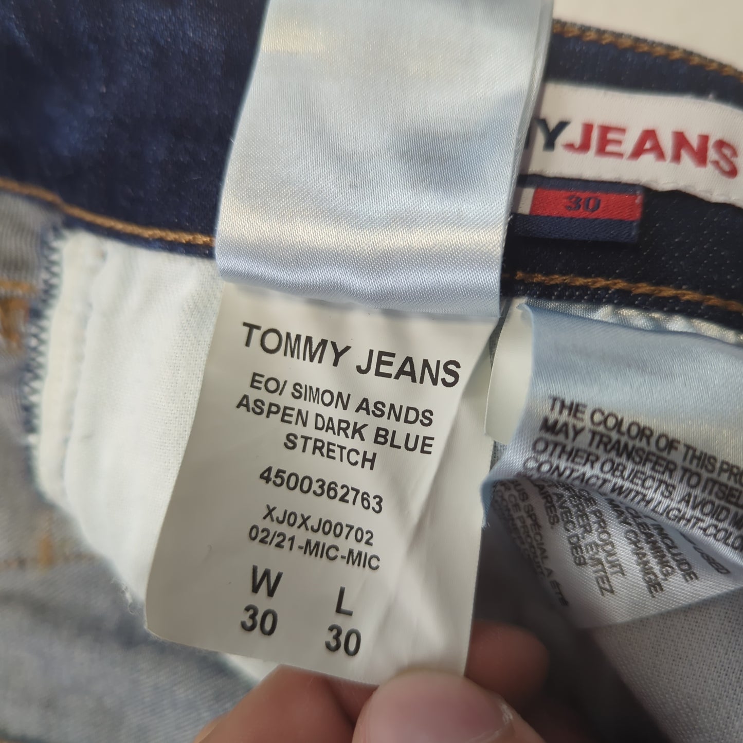 Tommy Hilfiger Dark Blue Skinny Simon Denim Jeans Men W30 L30