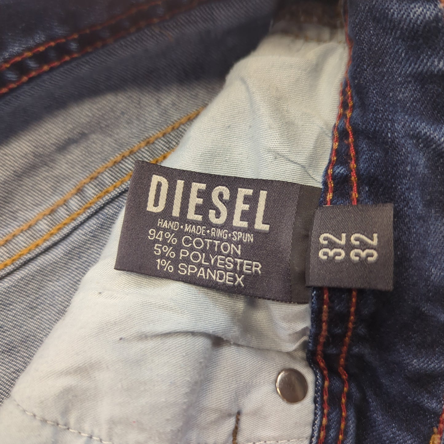 Diesel Hudson Bootcut Blue Denim Jeans Men W32 L32