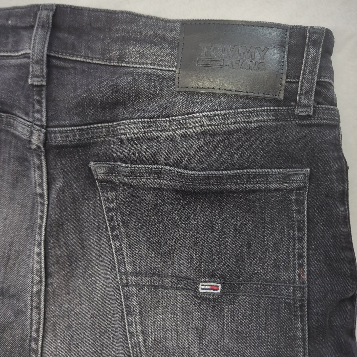 Tommy Hilfiger Black Simon Skinny Denim Jeans Men W32 L30