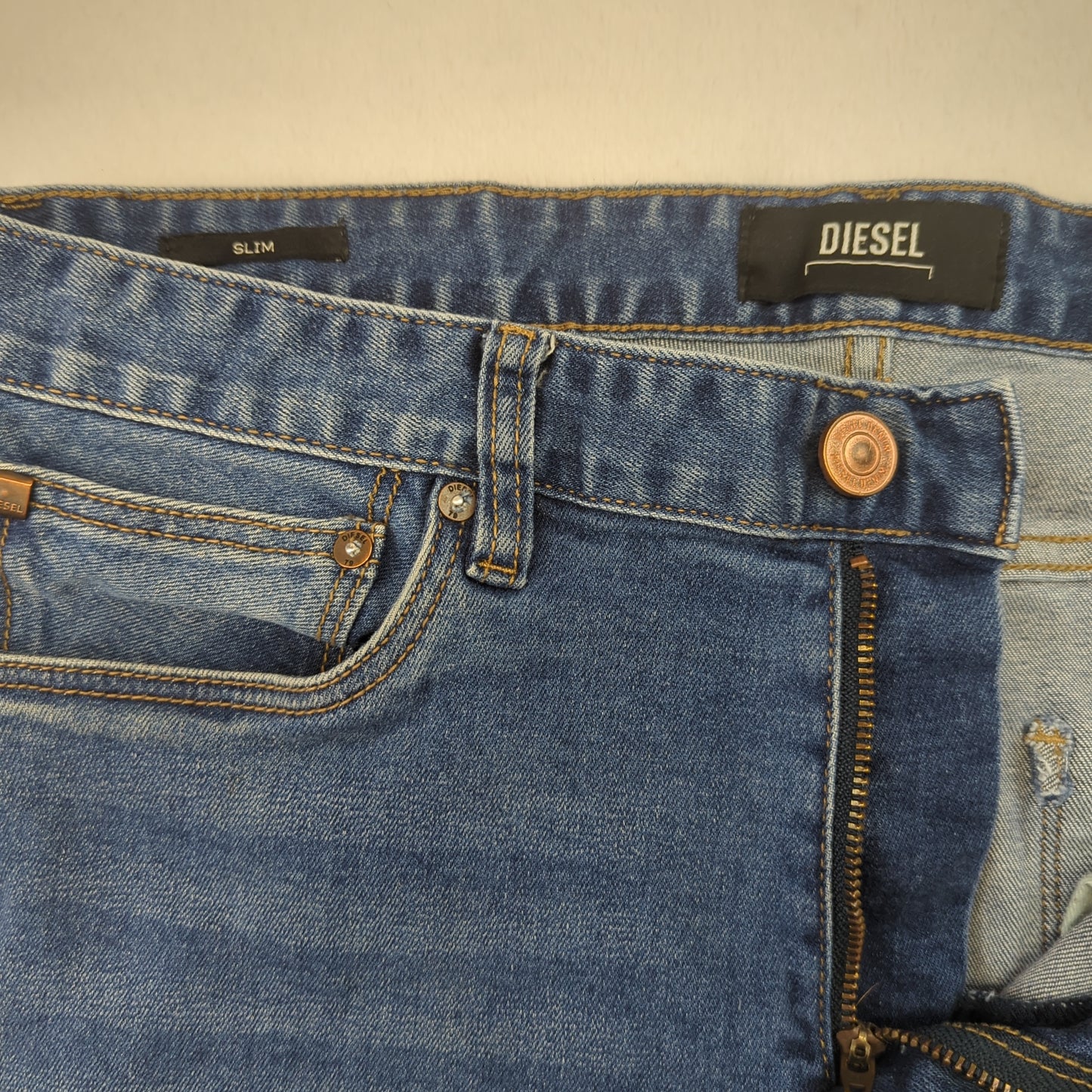 Diesel Blue Slim Skinny Fit Denim Jeans Men W32 L30