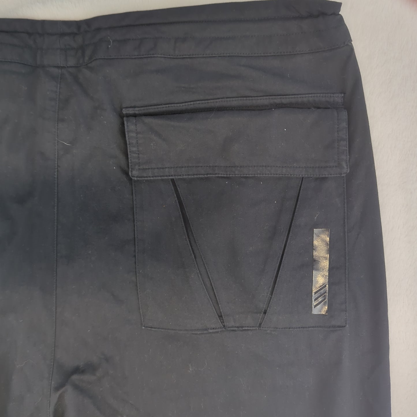 Adidas Vintage Black Windbreaker Track Pants Trousers Men Medium