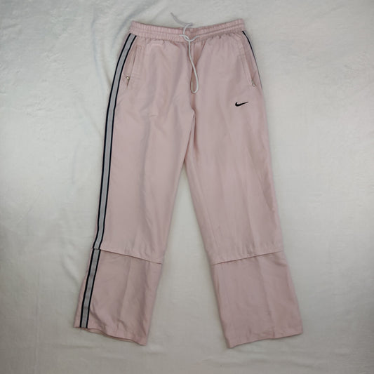 Nike Vintage Pink Track Pants Tracksuit Bottoms Trousers Women UK 14
