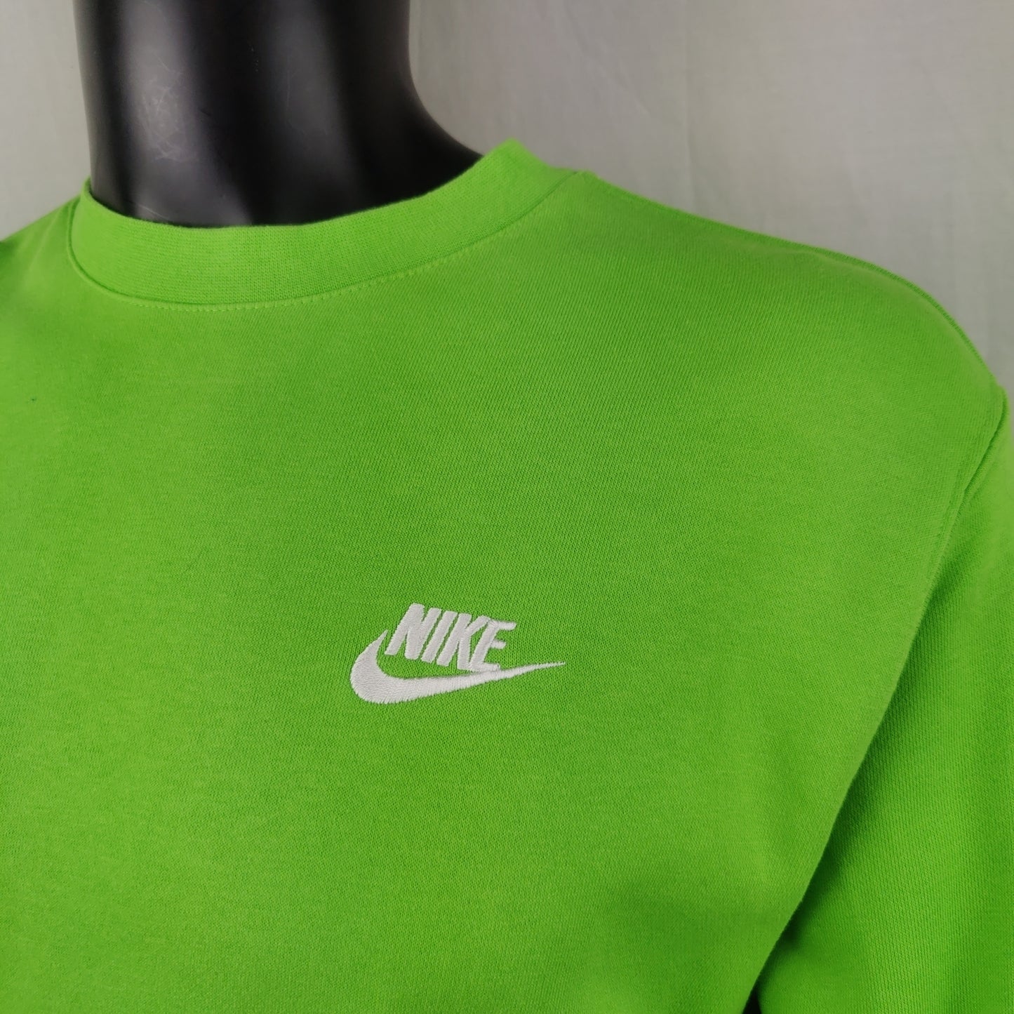 Nike Sportswear Green Crew Neck Pullover Sweatshirt Men Size Medium