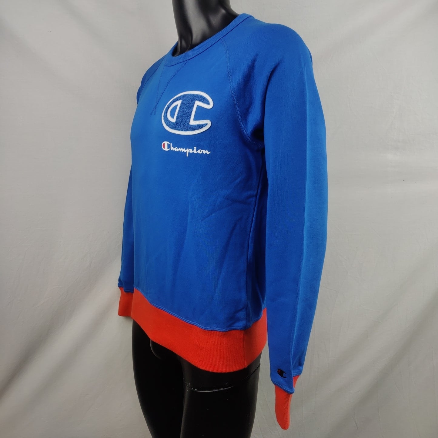 Champion Vintage 90's Blue Pullover Sweatshirt Men Size Small