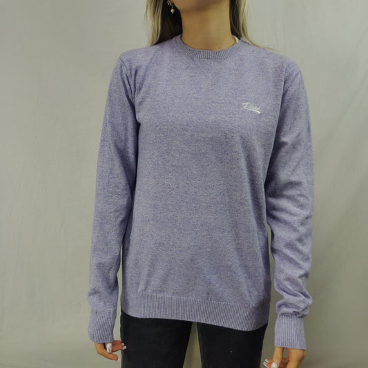 Diesel Purple Crew Neck Pullover Sweatshirt Jumper Women Size Medium