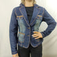 New Look 915 Vintage Blue Denim Jacket Women Size Small
