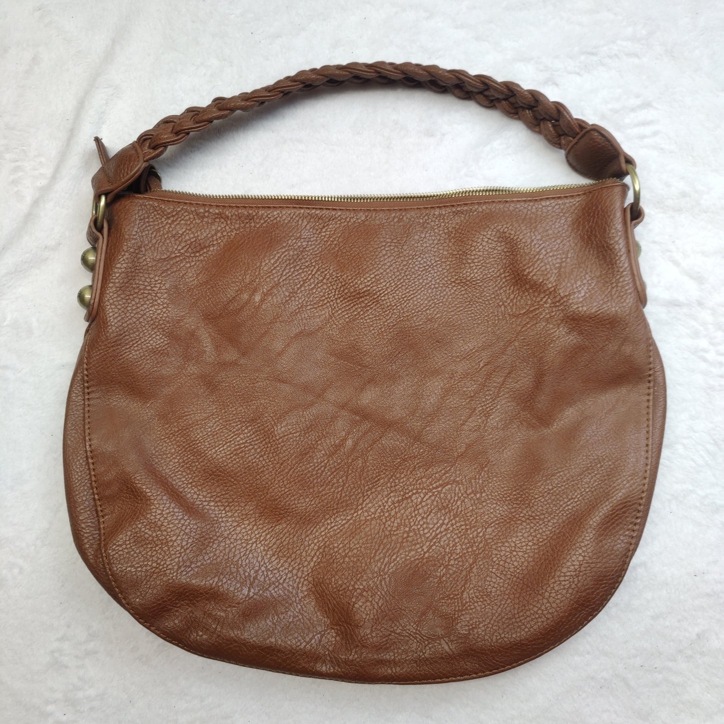 Mulberry Brown Leather Daria Hobo Satchel Bag Women