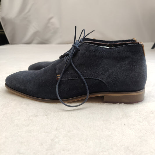 Paul O'Donnell Oakland Navy Blue Leather Suede Desert Boots Shoes Men UK 9