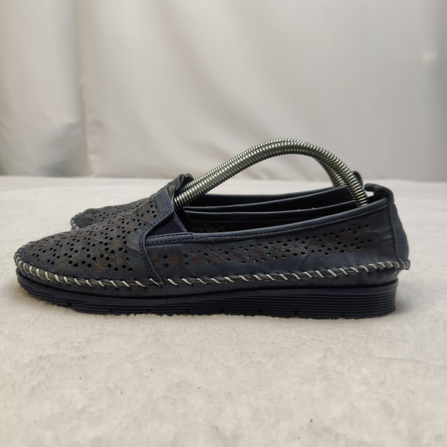 Rikel Black Flat Slip On Loafer Shoes Women Size UK 7.5 EU 41