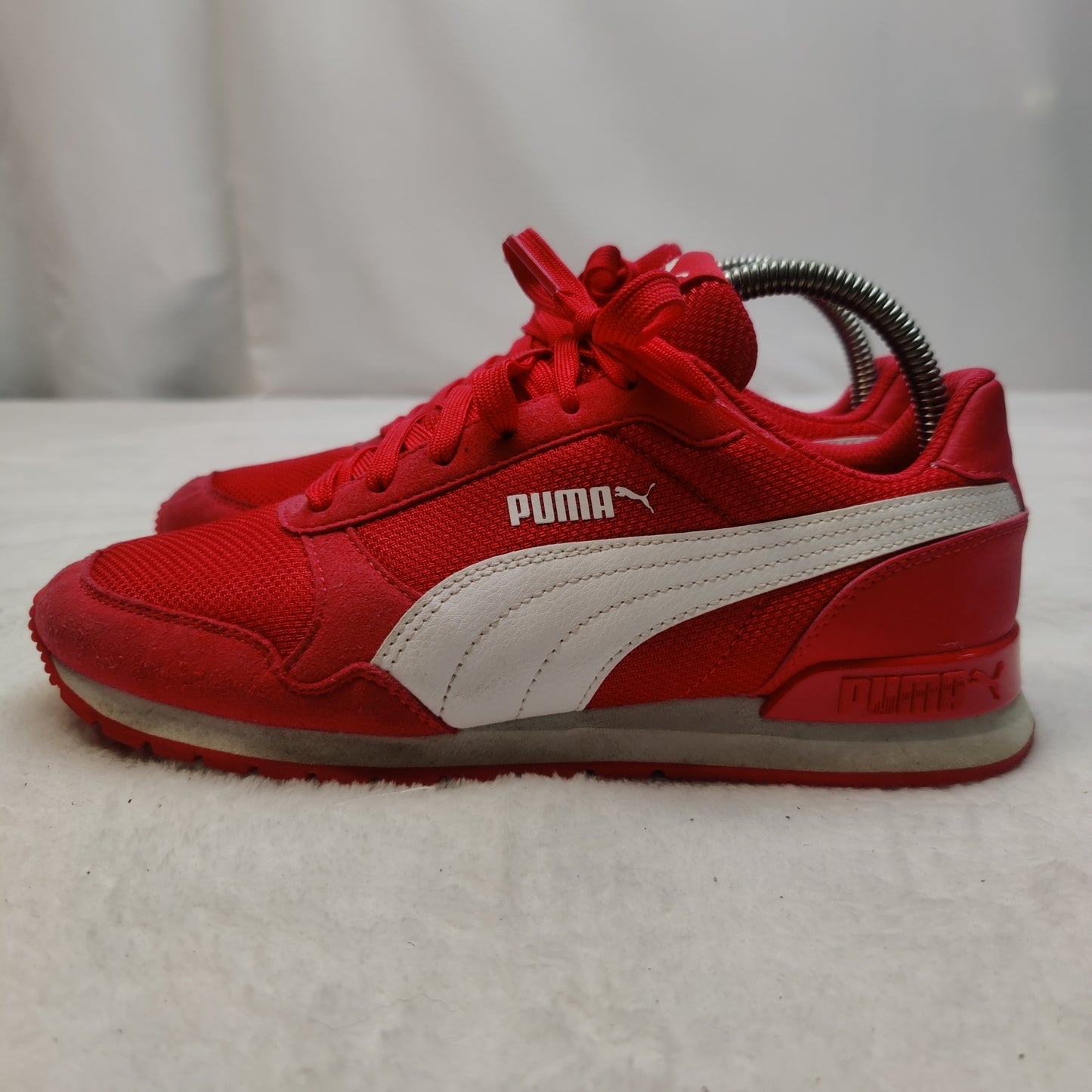 Puma St Runner Red/White Sneaker Casual Shoes Kids Boys Size UK 5 EU 38