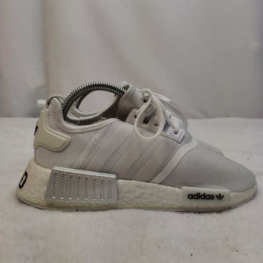 Adidas NMD R1 Primeblue Triple White Sneaker Trainers Shoes Women UK 5.5