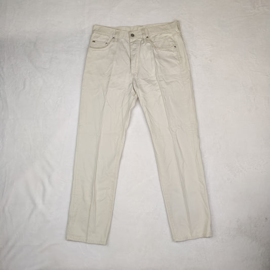 Lacoste Light Beige Cotton Trousers Chinos Men W34 L32