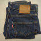 Levi's 502 Regular Tapered Dark Blue Denim Jeans Men Size W30/L32