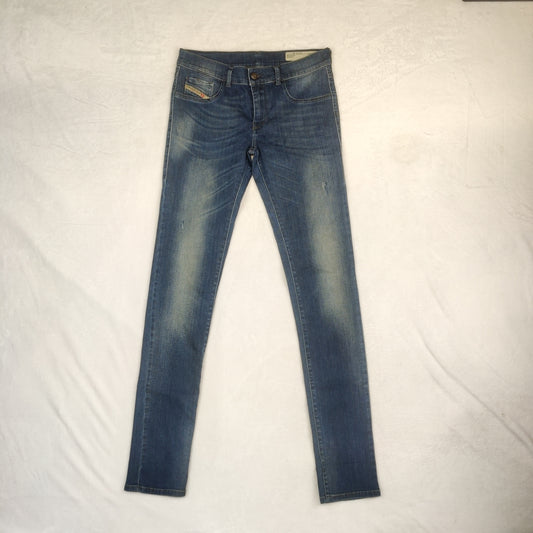 Diesel Livies Super Slim-Jegging Low Waist Blue Denim Jeans Women W30/L36
