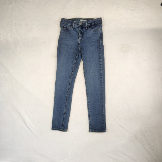 Levi's 311 Shaping Skinny Fit Blue Denim Cotton Jeans Women Size W28/L28