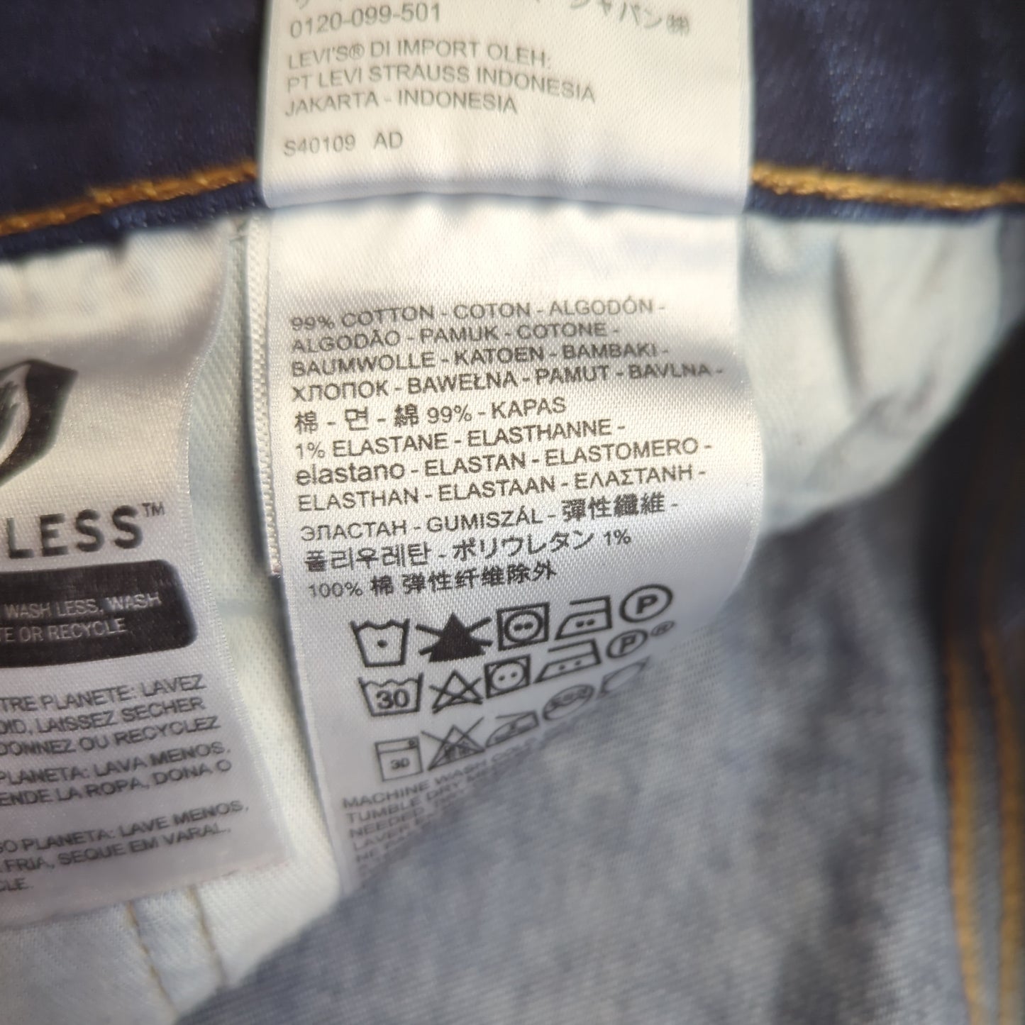 Levi's 514 Regular Straight Fit Blue Denim Jeans Men Size W31/L32