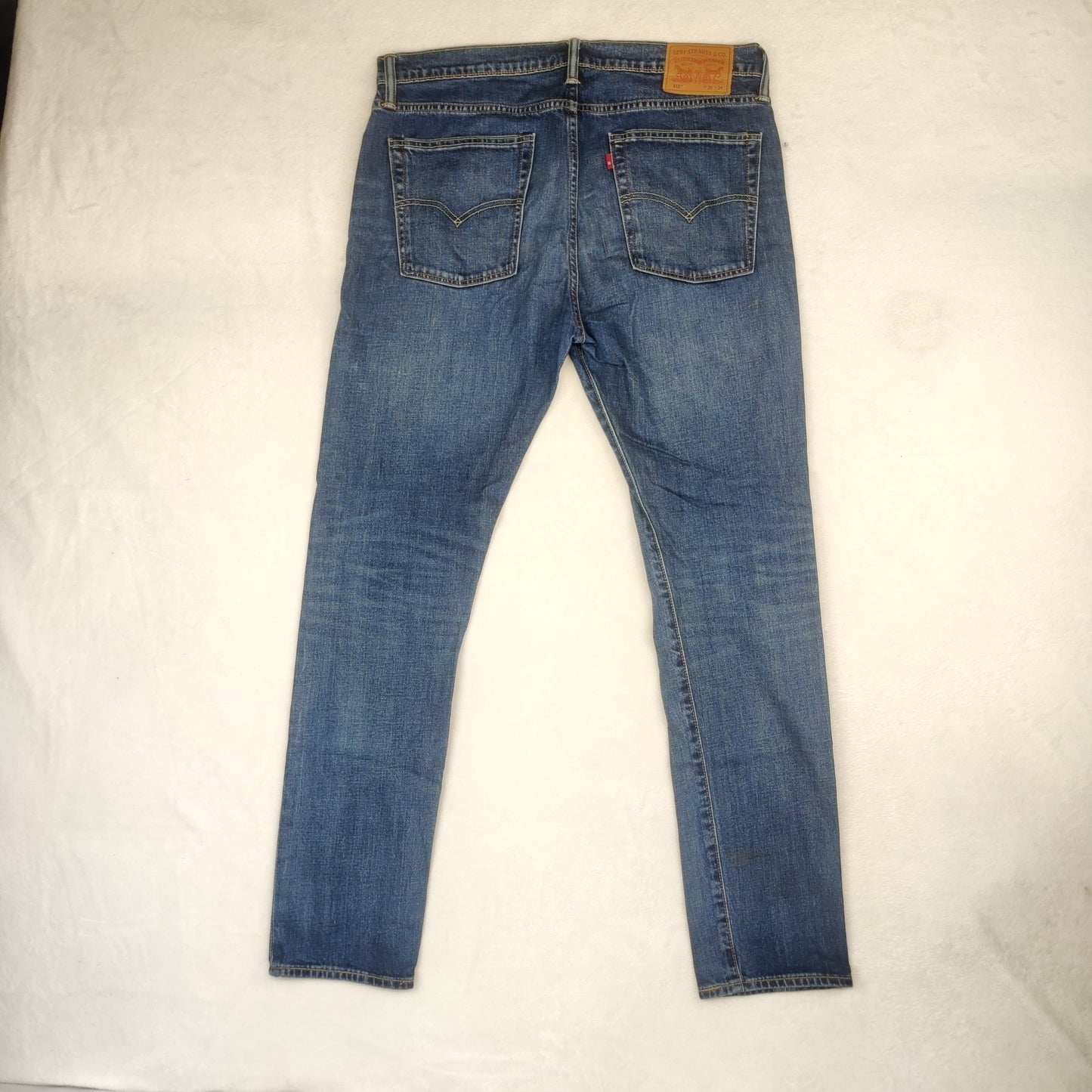 Levi's 510 Skinny Fit Blue Stonewash Denim Jeans Men Size W36/L34