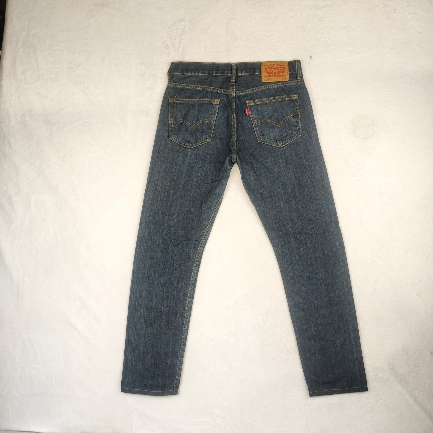 Levi's 508 Tapered Dark Blue Stonewash Denim Jeans Men Size W30/L30