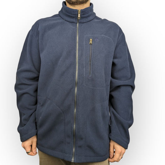 Timberland Vintage Waterproof Navy Full-Zip Fleece Jacket Men Size 2XL