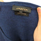 Jaeger Blue Wool Cashmere Blend Crew Neck Pullover Jumper Women Size Medium