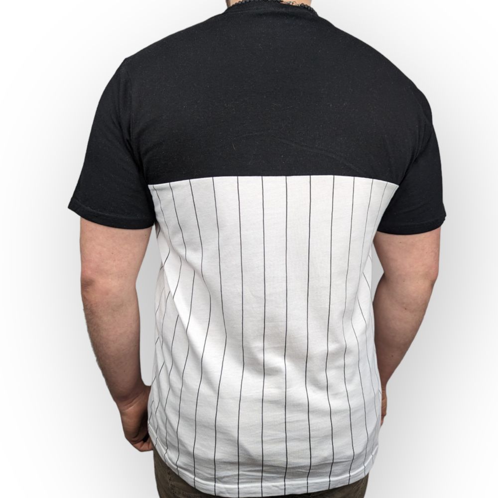 Fila White Short Sleeve Core Strips Casual T-shirt Men Size Large