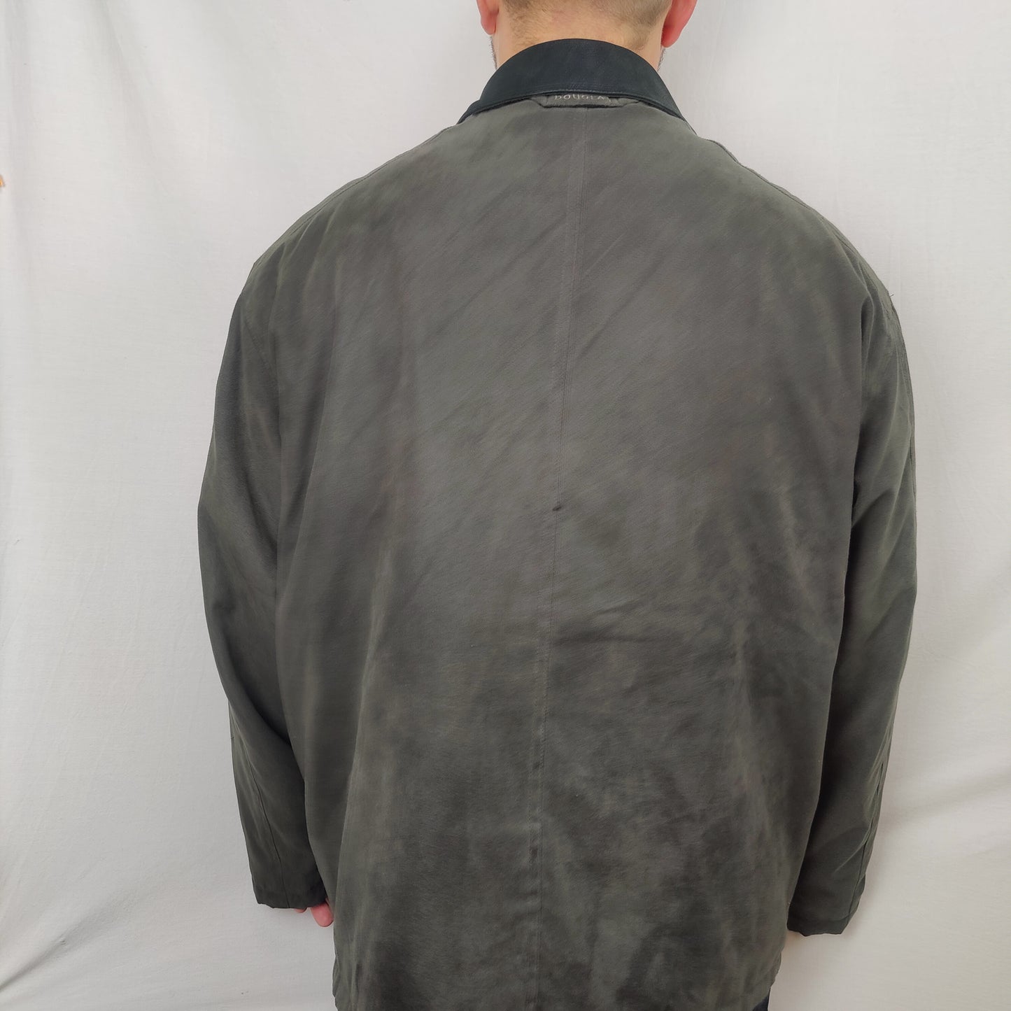 Douglas Vintage Dark Grey Pea Coat Jacket Men Size XL