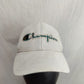 Champion Vintage White Embroidered Baseball Cap Hat Men One Size