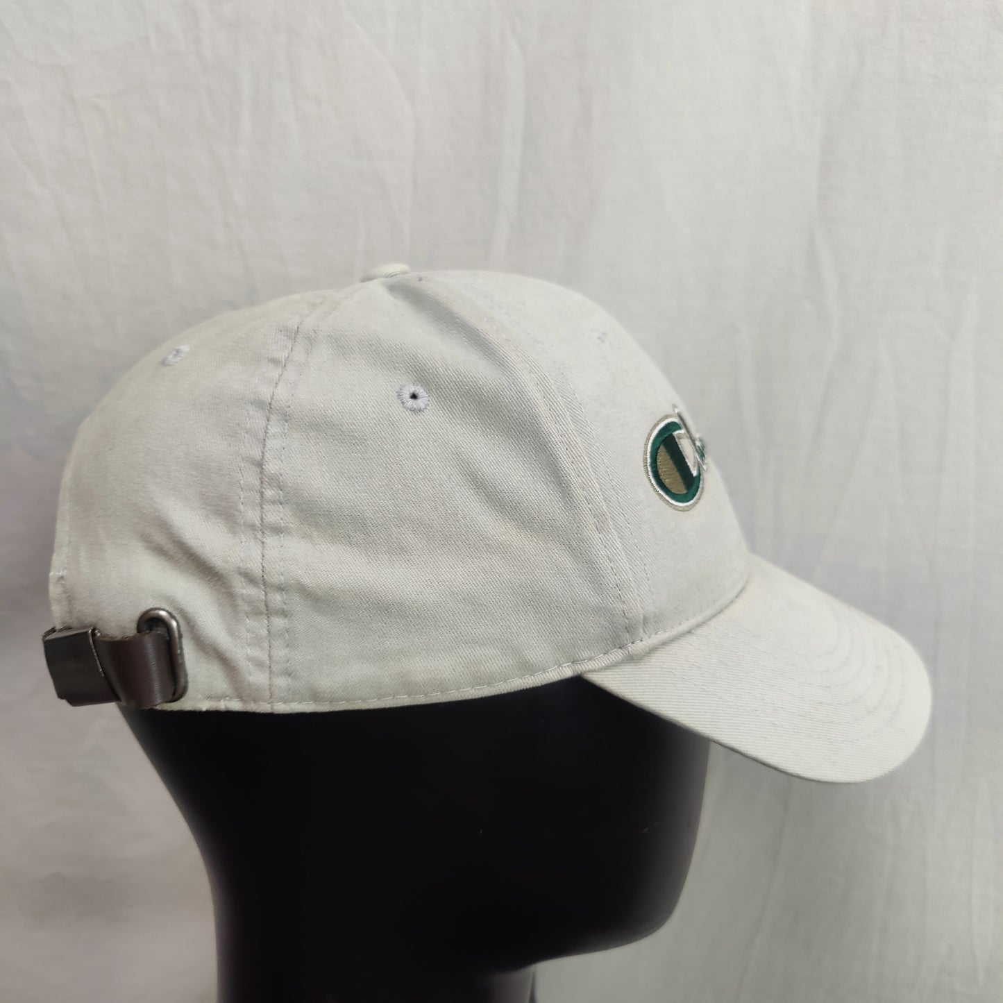 Champion Vintage White Embroidered Baseball Cap Hat Men One Size
