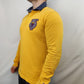 Tommy Hilfiger Vintage Yellow Long Sleeve Polo Shirt Men Size Large