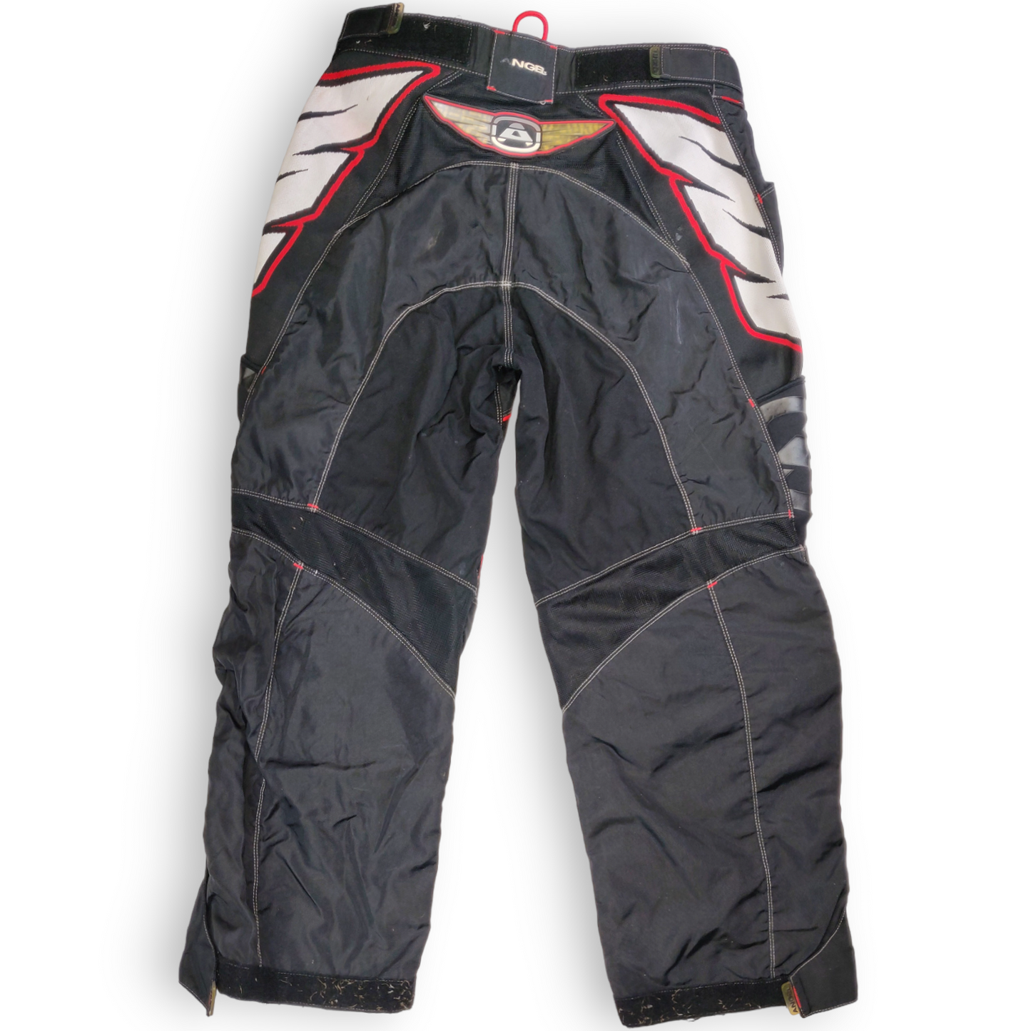 Angel Black Textile Padded Motorcycle Trousers Men Medium W34/L30