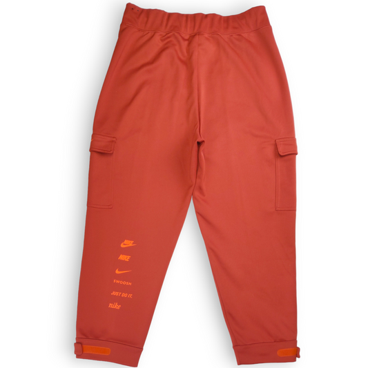 Nike NSW Swoosh Orange Cargo Joggers Trousers Women Size Large ~ CU5633-895