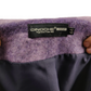 Cinoche Vintage Purple Wool Pea Coat Jacket Women Size Large (EU 44)