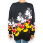 Disney Vintage Classic Mickey Mouse Black Pullover Sweatshirt Women Size Small