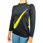 Nike Dri-Fit Black Long Sleeve Activewear Compression T-shirt Women Size Medium