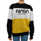NASA Black White & Yellow Pullover Sweatshirt Men Size Medium