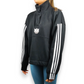 Adidas 3 Stripes Centre Logo Black Pullover Sweatshirt Women Size UK 12