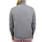 Yorn Grey 100% Cashmere High Neck Pullover Jumper Sweater Women Size Medium