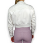 Ellesse White Half-Zip Cropped Pullover Sweatshirt Women Size UK 4