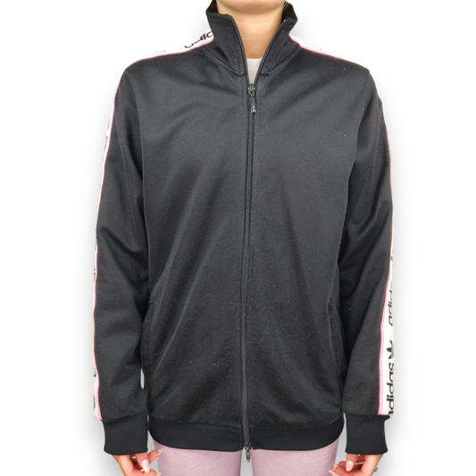 Adidas x Kylie Jenner Falcon Black Trefoil Full-Zip Track Jacket Women Size UK 10