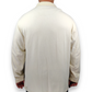 Timberland Vintage White Long Sleeve Cotton Polo Shirt Men Size Large