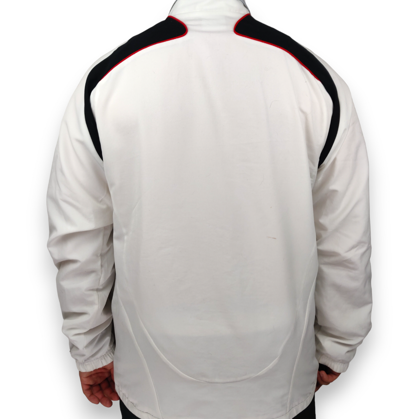 Adidas White Liverpool 2008/2009 Training Football Track Jacket Top Men Size Large