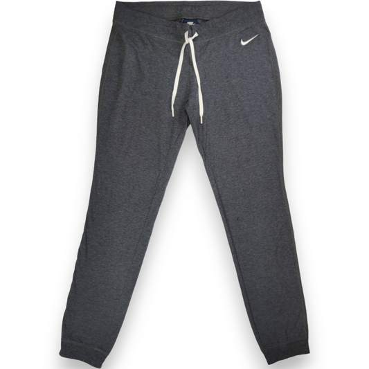 Nike Dark Grey Embroidered Tapered Leg Joggers Sweatpants Women Size Medium