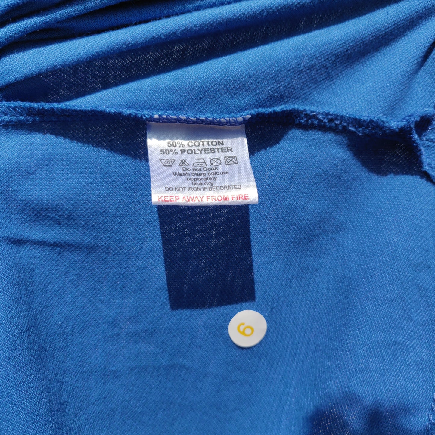 Lacoste Blue Short Sleeve Half Button Golf Tennis Polo Shirt Men Size Medium