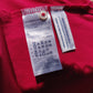 Tommy Hilfiger Red Short Sleeve Half Button Cotton Polo Shirt Women Size 2XL