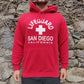 CH APPAREL Red Lifeguard Graphic San Diego California Hoodie Men Size Medium