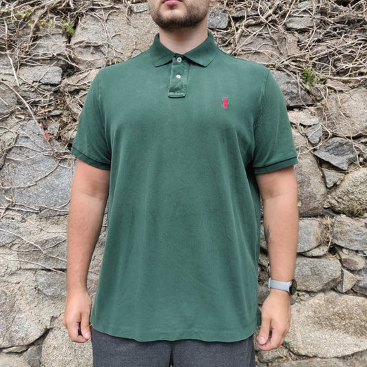Polo Ralph Lauren Green Short Sleeve Golf Classic Fit Cotton Polo Shirt Men Size XL