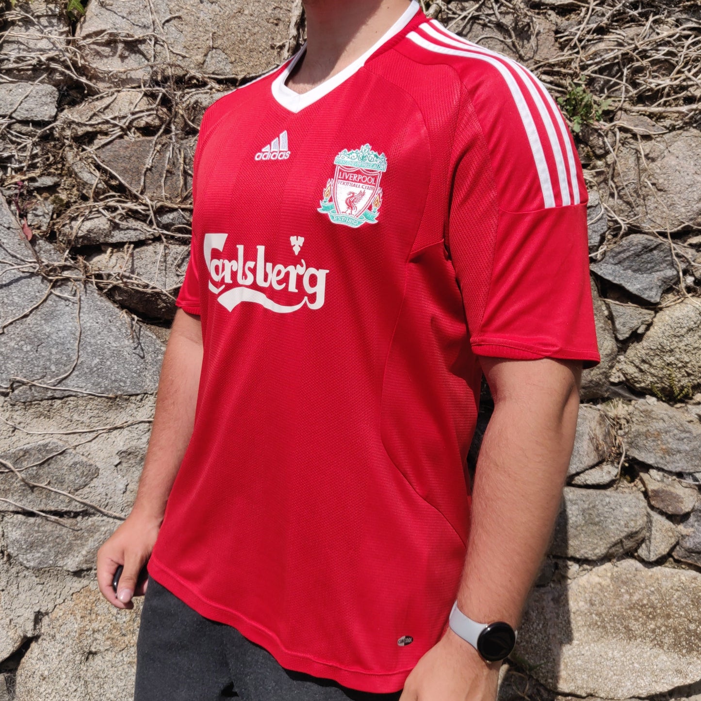 Adidas Liverpool 2008/2010 Home Football Jersey Shirt TORRES #9 Men Large ~ 313214