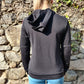 Adidas Black Full-Zip Pink Stripes Hoodie Track Jacket Women Size Small UK 8-10