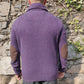 Rocha John Rocha Purple Shawl Neck 1/4 Button Wool Pullover Jumper Men Size Large